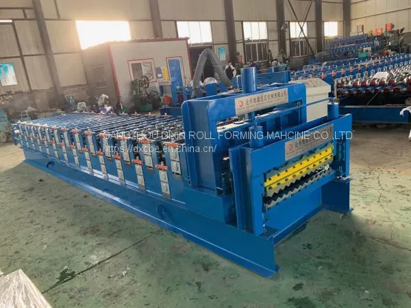 New Design Fast Speed Double Layer Wall and Roof Panel Roll Forming Machine Color Steel Rolling Machine Made in China photo-2