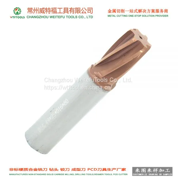 Hrc 65 Straight Flute Reamer With Inner Coolant Hole for Cnc Milling photo-3