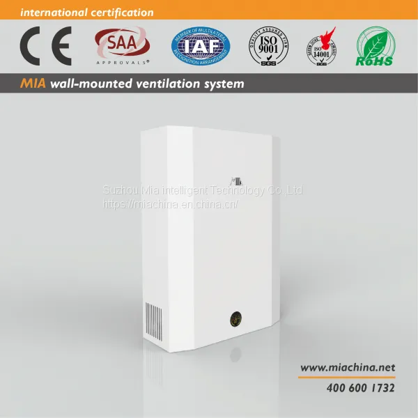 Ductless Air Recuperator HVAC HRV ERV Wall Mounted Plate Heat Exchanger photo-2
