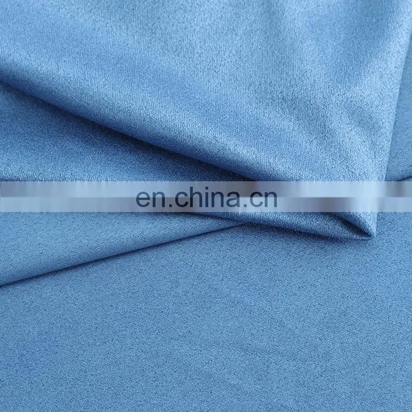 4 Way Stretch Polyester Spandex Suede Fabric for Fashion Garment photo-2