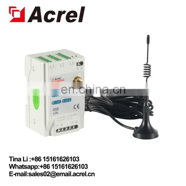 Acrel AEW100 Three Phase Din Rail Loar and RS485 Communication Wireless Multifunction Power Meter photo-4