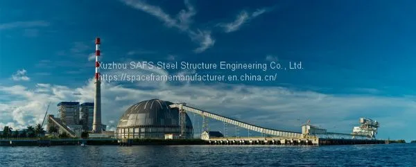 Security Structure Bolt Ball Connecting Space Frame Dome Coal Storage photo-2