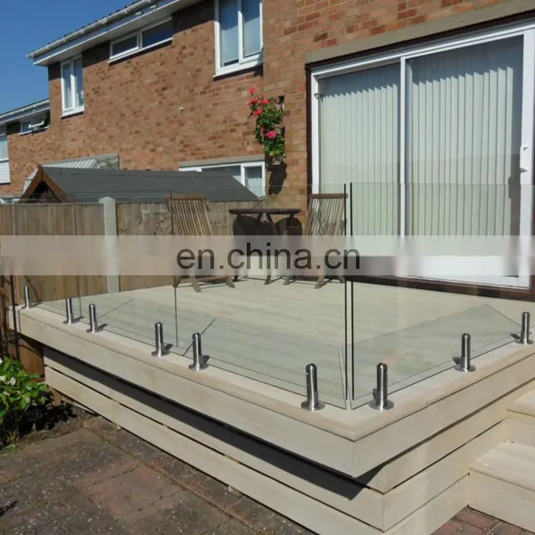 Frameless Stainless Steel Balustrade Railing Balcony Handrail Stair Glass Railing System photo-4