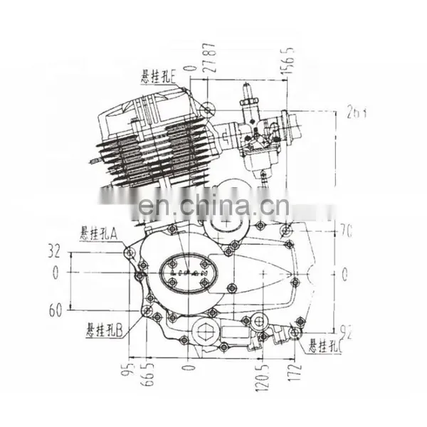 High Quality Motorcycle Engine 110/150/175/200CC Air Cooled Motorcycle Engine Assembly photo-3