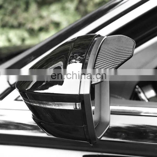 Car Accessories Side Rear Mirror Visor Rain Snow Guard Carbon Fiber Black Eyebrow photo-4