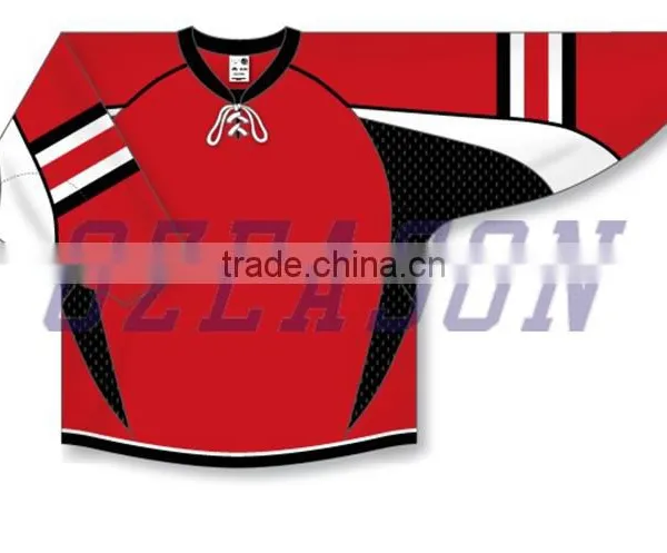 100% Polyester Wholesale Cumstom Hockey Jersey / Ice Hockey Jersey photo-4