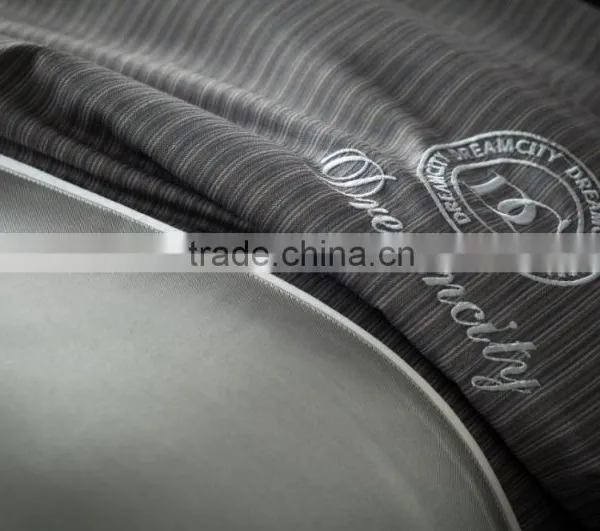 Luxury Satin Bedding Set Commercial Cotton Sheet Sets Grey and Silver King Size Comforter Sets photo-5