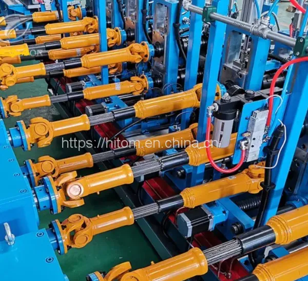 High Frequency Longitudinal Seam Galvanized Steel Tube Manufacturing Line photo-3