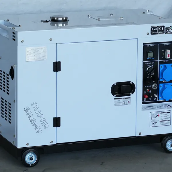 7kw 8kw 9kw 10kw Single / Three Phase Air Cooled Portable Silent Diesel Generator
