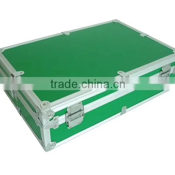 Green Aluminum Briefcase Storgae Tool Box photo-3