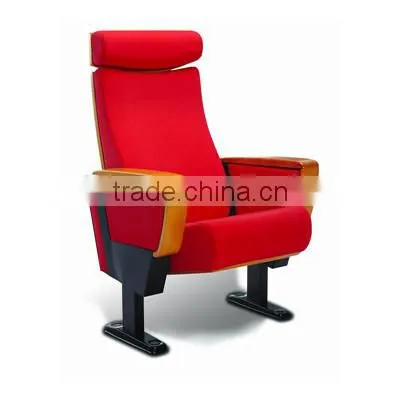 Auditorium chair seat with simultaneous interpretation system