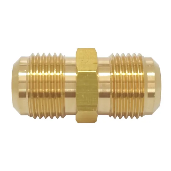 Brass fittings,Male thread double head joint with nut kit,Adopting C37710
