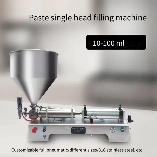Dg-100 Pneumatic Paste Quantitative Filling Machine, Semi-automatic Small-scale Sesame Oil and Sesame Paste Filling and Sub-packing Machine, in Stock photo-3