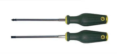 Electrician's Screwdriver (Cr-V Steel), 6150 Alloy Steel Magnetic Screwdriver with Extended Wrapped Shank