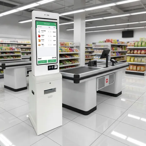 Aonpos APK22 10-point Touchscreen Kiosk All In One Cashless Payment Kiosk Retail Shop Self-service Kiosk Windows Payment Kiosk photo-2
