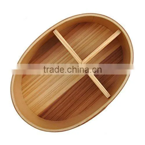 Round Wooden Tableware Lunch Box photo-4
