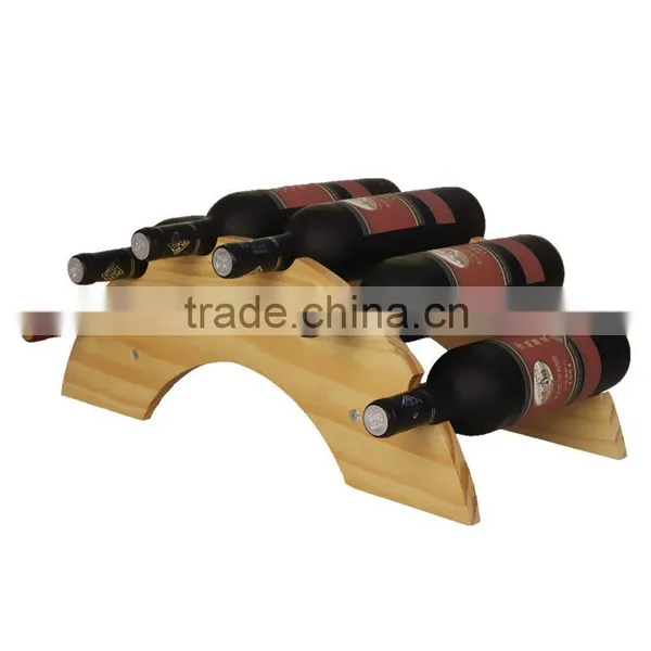 Solid Wood Wine Display Rack photo-3