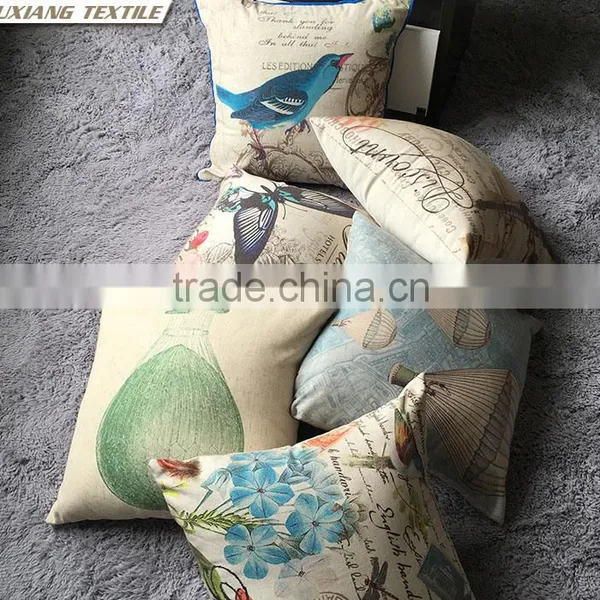 Birds Printed Cushions Sofa Back Cover Decorative Cushion Covers photo-4