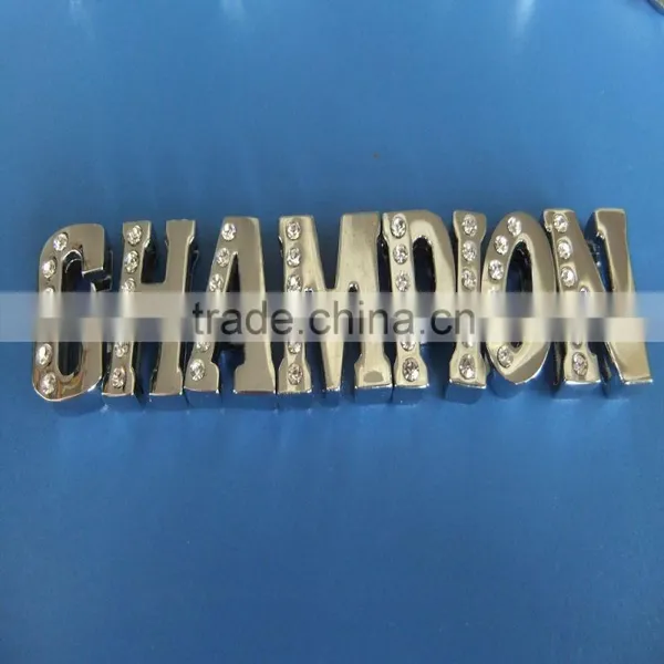 Wholesale 6 Rhinestones Diamond DIY 18mm Slide Letter Charms photo-4