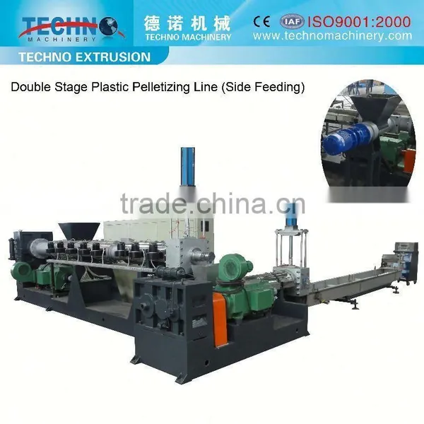 Plastic Machines Double Stage Granulating Machinery Manufacture