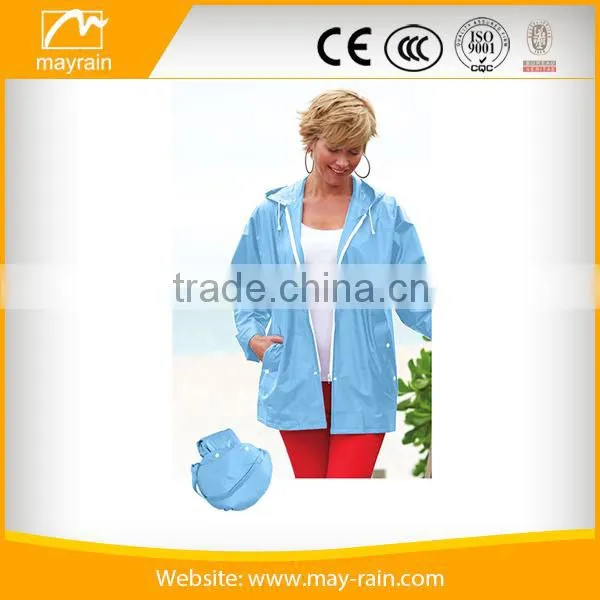 2016 Latest Design Women Plastic Raincoats photo-5