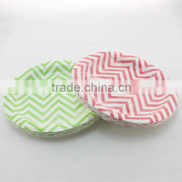 Solid Color High Quality 9'' Round Paper Plates for Quinceanera Favors Quality Choice photo-6