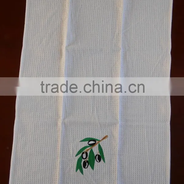 Cotton Waffle Tea Towel Embroidery Logo photo-2