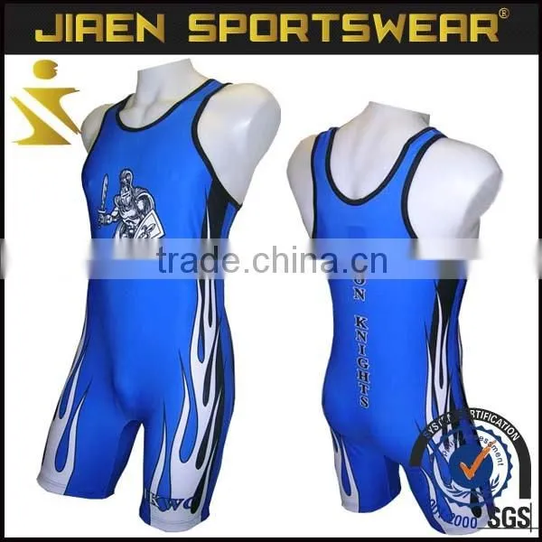 High Quality Best Sublimation Wrestling Singlets Lycra Cheap Custom Wrestling Singlets