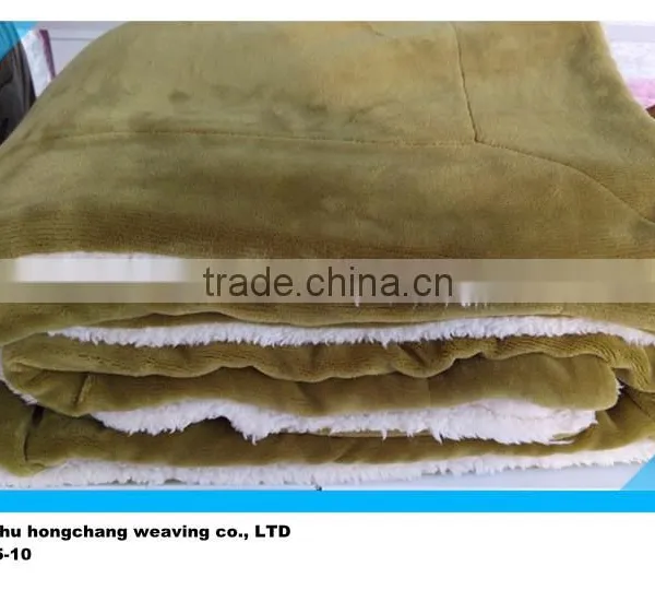 100% Polyester Coral/sherpa/flannel Fleece Throw/blanket Beautiful and New Design 7 photo-3