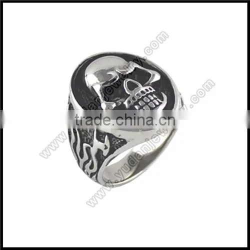 Stainless Steel Cross Skull Ring photo-3