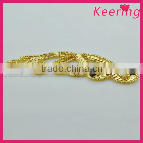 Super Poular Dress Accessories Heart Design Beads Patch WRAB-005 photo-4