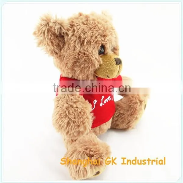 15cm Sitting Height Valentine Bear With i Love You T-shirt photo-2