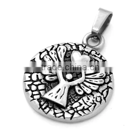 Classic 316 Saint Pray for Us Religious Pendant Religious Black Enamel Vintage Engravable Unisex Mini Medal Quality Choice photo-2
