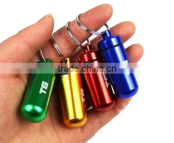 Promotion Custom Logo Aluminium Mini Cash Stash Keychain photo-3