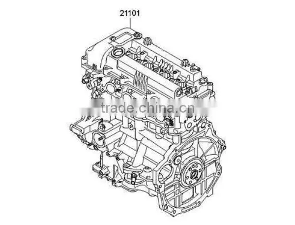 NEW ENGINE GASOLINE G4FG EURO-4-5 SUB-MODULE SET FOR KIA&HYNDAI 2010-15 MNR photo-2