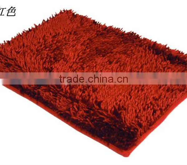 Shiny Chenille Carpet Bathmat With Anti Slip Base photo-4