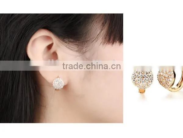 2016 Fashion Earring Hot-sell Gold Earrings Crystal photo-4