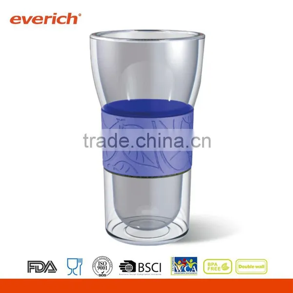 Everich Custom Heat Resistant Double Wall Glass Cup Without Handle photo-3