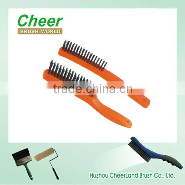 Plastic Handle Brass Wire Cleaning Brush/stainlss Steel Wire Brush