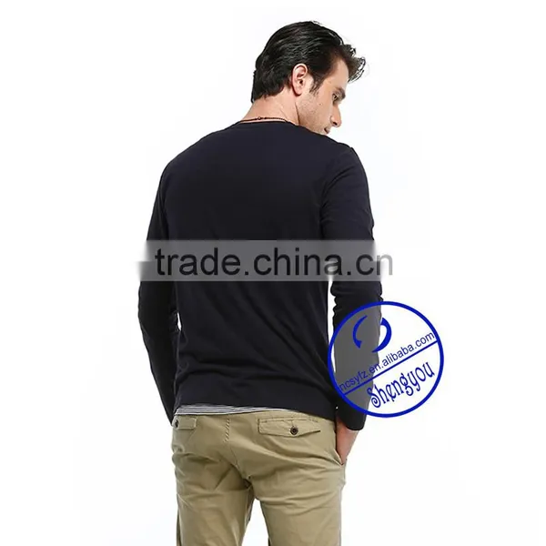 Custom Long Sleeve Blank t Shirt Men Design Wholesale China photo-3