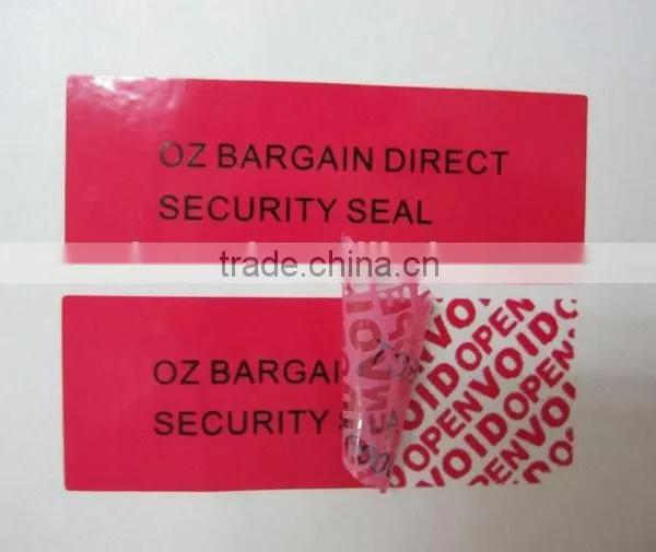 Void Opened Tamper Proof Security Label Sticker