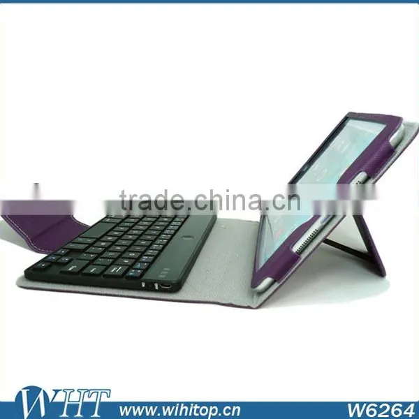 Hot Selling Detachable Ultra Thin Wireless Bluetooth Keyboard Leather Case For IPad Mini, For IPad Mini Case With Keyboard photo-4