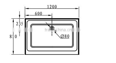 CUPC Three Alcove Tile Flange Base,three Tile Flange,thin Shower Tray photo-3