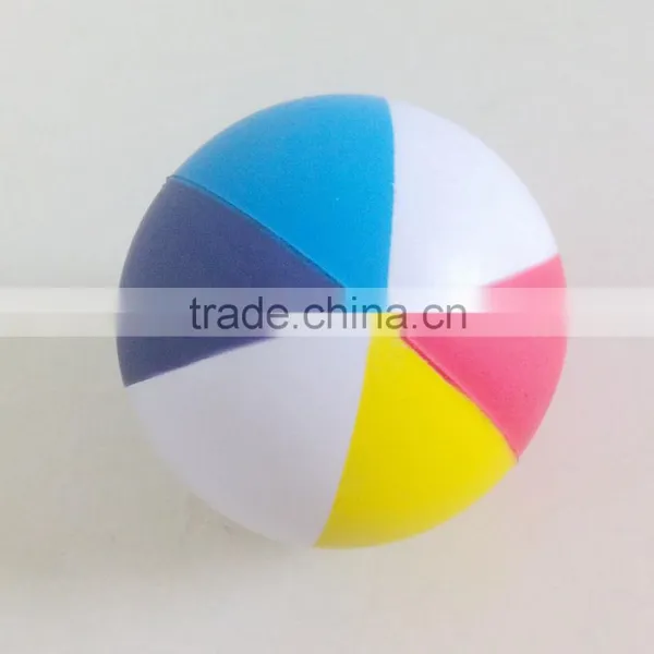 Foam Ball Colored Stress Ball 5 Colors on One pu Ball photo-2