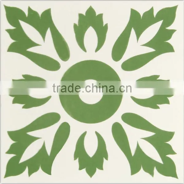 200*200mm Green Color Mexican Ceramic Decorative Floor Tile photo-3