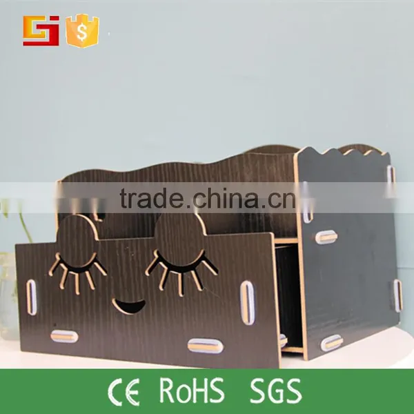 News Arrivel Daily Use Item Storage Bins MDF Storage Box for Girls Comestic photo-2