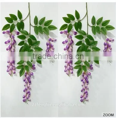Fabric Single Artificial Flowers Winter Jasmine Wedding Decoration photo-5