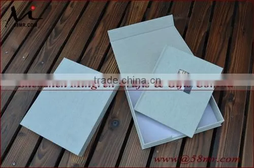 Fabric Linen Photo Album Book Packaging Box