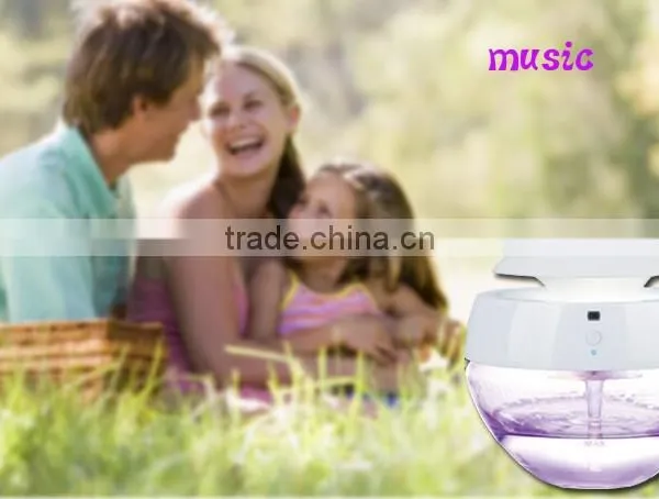 Air Purifier And Aroma Therapy Infuser Globe Humidifier Moon Light Bluetooth Speaker photo-6