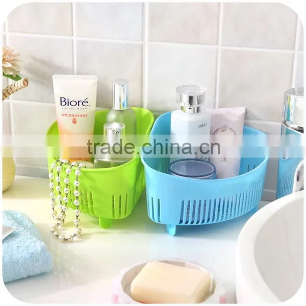 2015 Colorful Safe PP Plastic Drain Basket Rack Collapsible Colander Strainer Food Rice Fruit Storage photo-3
